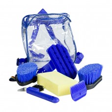 Набор щеток в рюкзачке, синий (6 предметов)