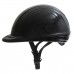 Шлем пластиковый лак с регулировкой  для верховой езды,черный, 56-58 р